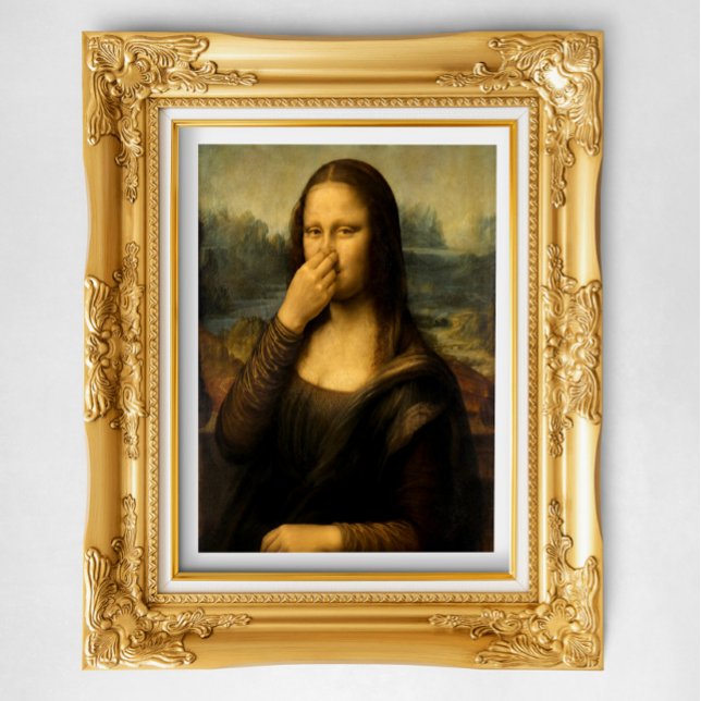 Póster Mona Lisa tapándose la nariz (Subido por el creador)