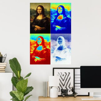 Póster Mona Lisa Warholled