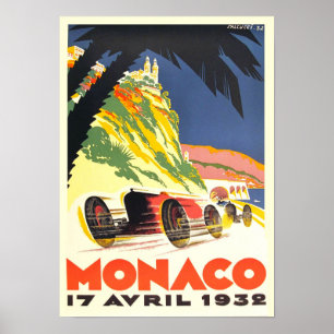 Póster Mónaco 17 de abril de 1932