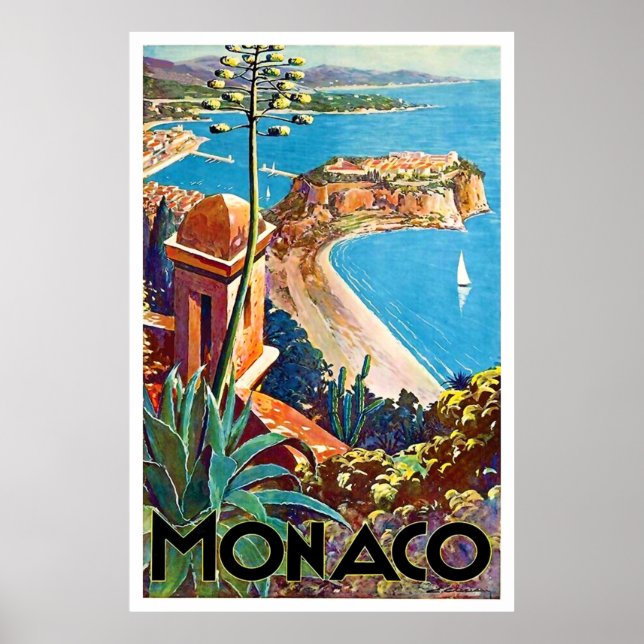 Póster Mónaco, Riviera (Frente)