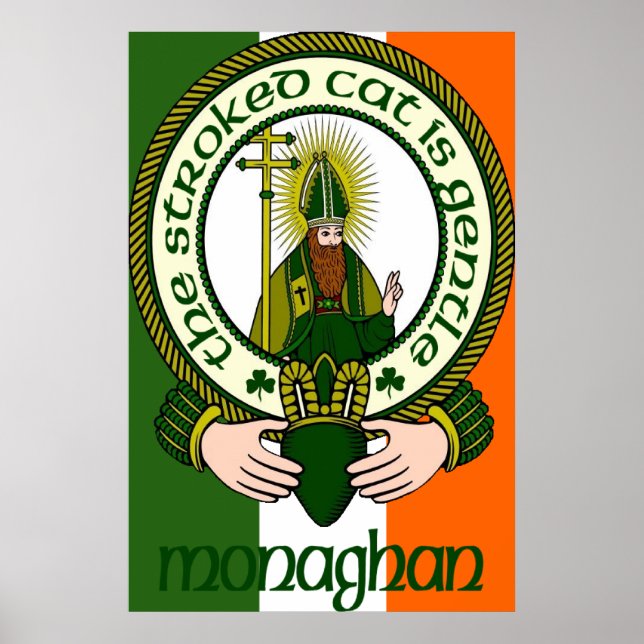 Póster Monaghan Clan Motto Poster Imprimir (Frente)