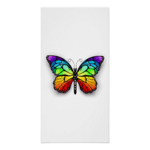 Póster Monarca de mariposa arcoiris