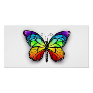 Póster Monarca de mariposa arcoiris