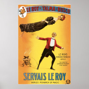 Póster Monarca del vintage del ~ de Servais Le Roy del