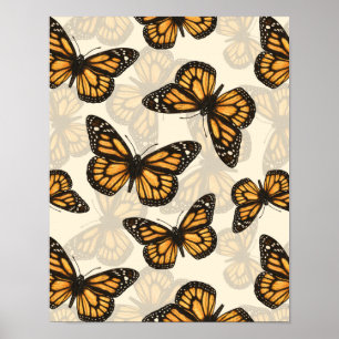 Póster Monarch butterfles