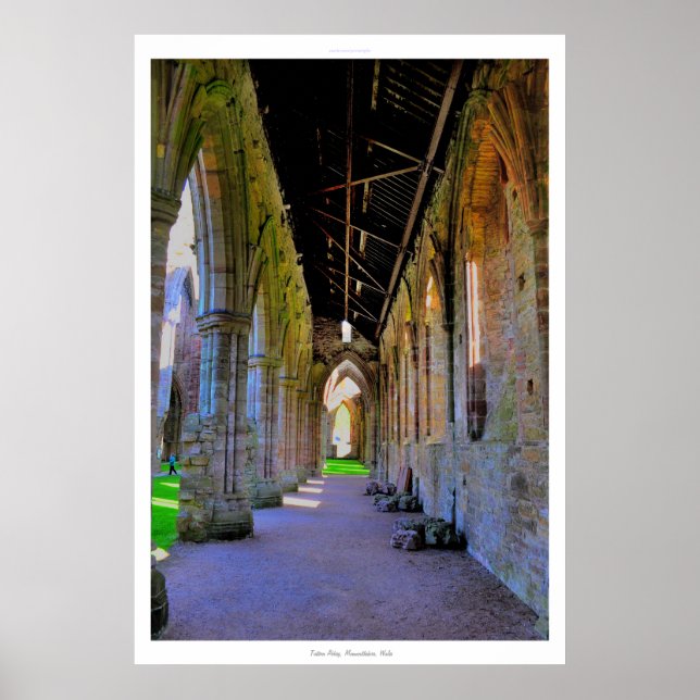 Póster Monasterio cisterciense de la abadía de Tintern (Frente)