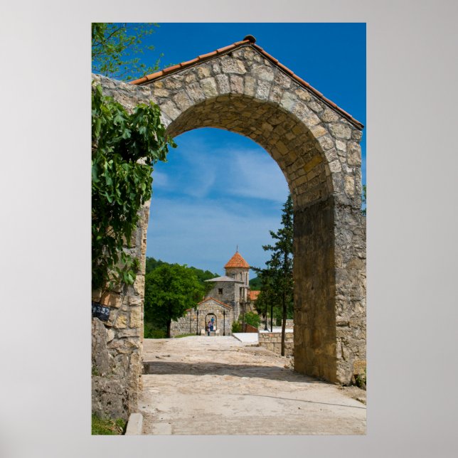 Póster Monasterio De Gatway A Motsameta (Frente)