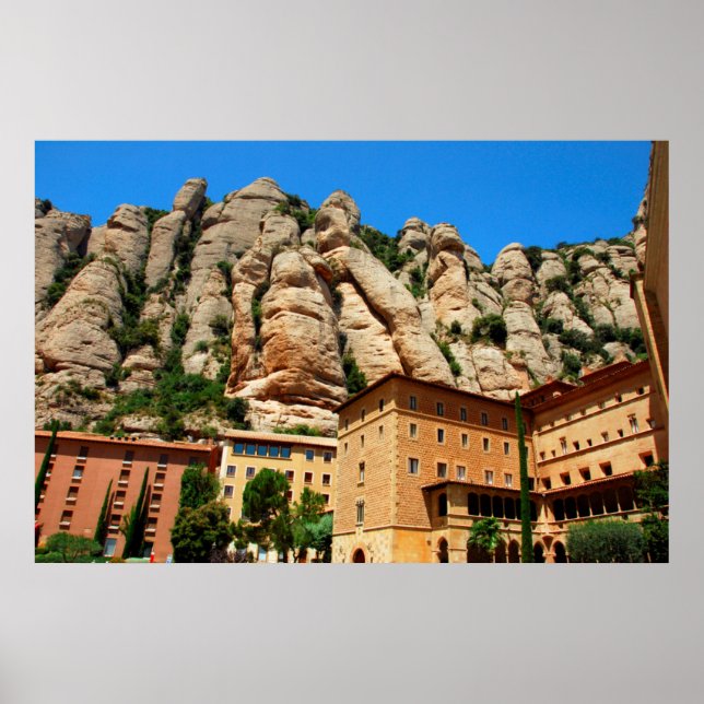 Póster Monasterio de Montserrat, Cataluña, España (Frente)