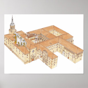 Póster Monasterio de San Millan de la Cogolla. La Rioja