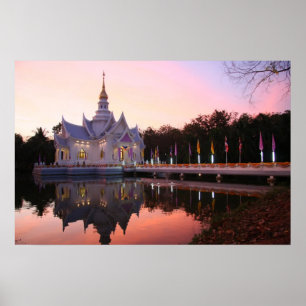 Póster Monasterio por el lago