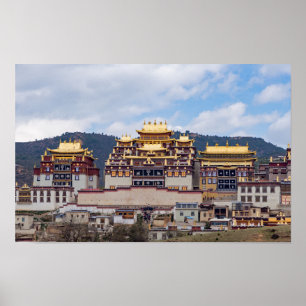 Póster Monasterio Tibetano Songzanlin - Yunnan, China