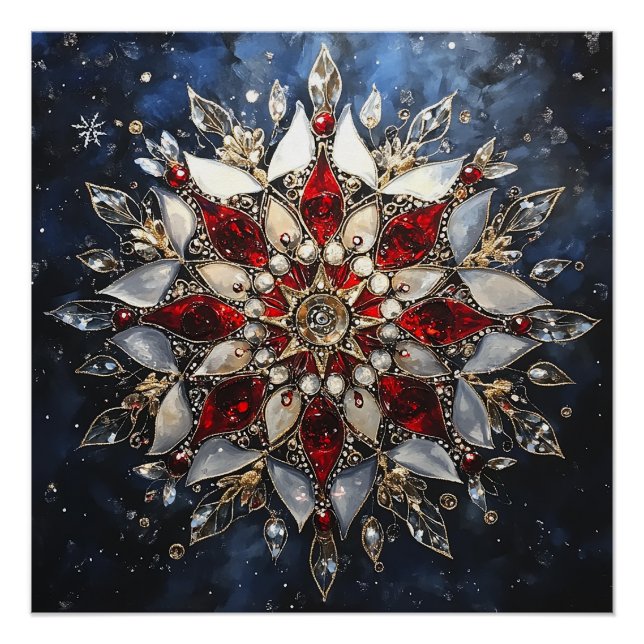 Póster Moncirca - Weihnachtsmandala (4/16) - Download (Anverso)