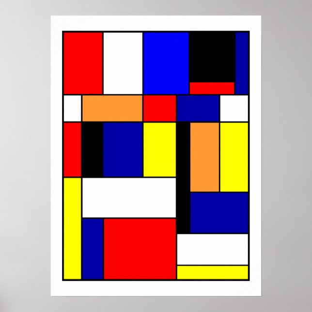 Póster Mondrian #1 (Frente)