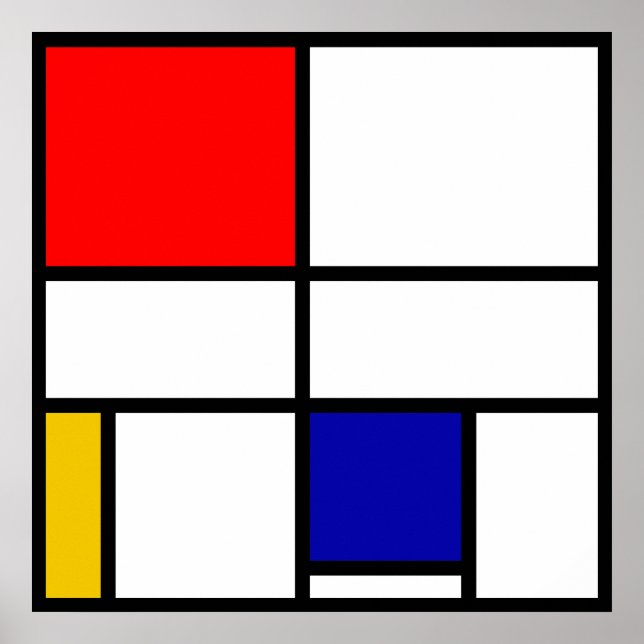 Póster Mondrian 3 (Frente)