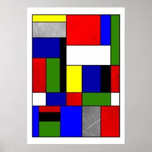 Póster Mondrian #4