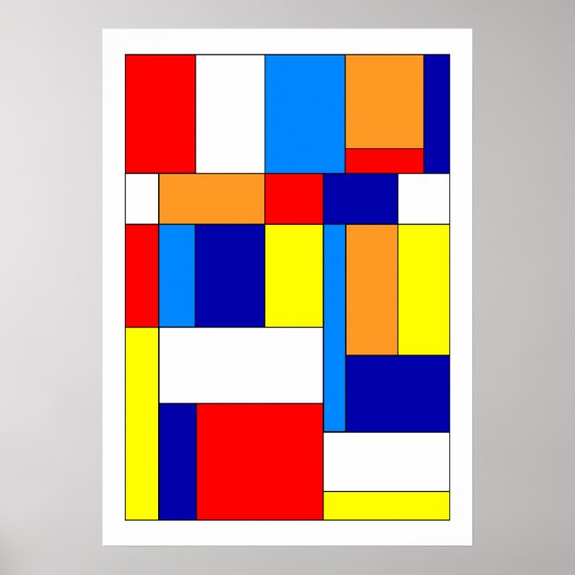 Póster Mondrian #8 (Frente)