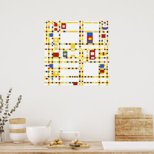 Póster Mondrian - Broadway Boogie Woogie
