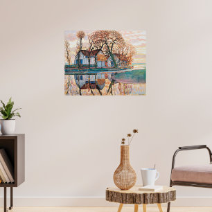 Póster Mondrian, Granja cerca de Duivendrecht,