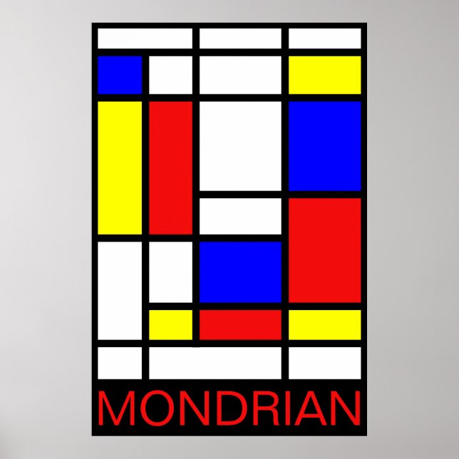 Póster Mondrian Poster (Frente)
