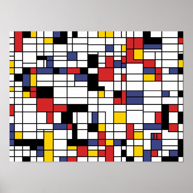 Póster Mondrianesco (Frente)