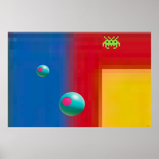 Póster Mondrianos III (Frente)