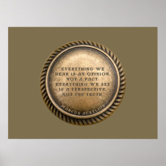 Póster Moneda De Moneda Dictada Por Marcus Aurelius