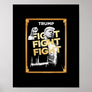 Póster Moneda en memoria de Trump