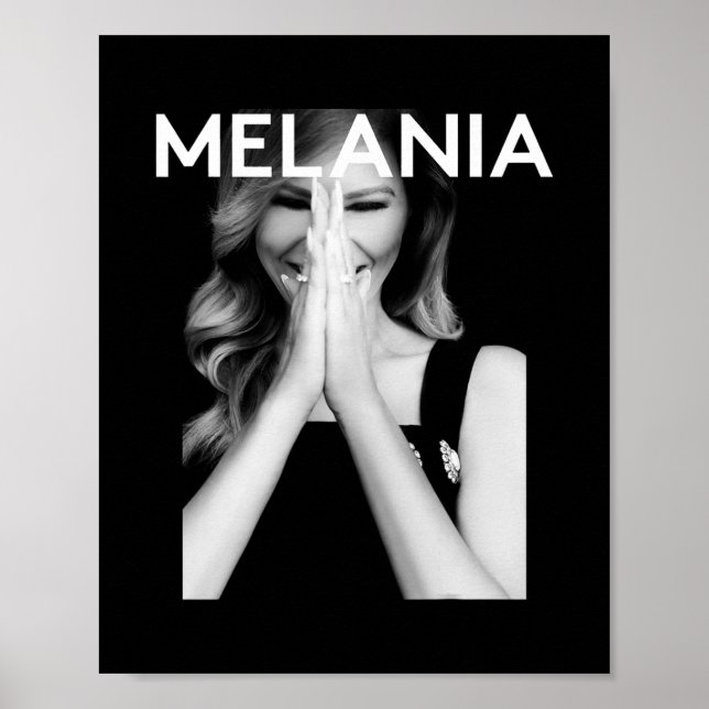 Póster Moneda Meme Criptográfica de Melania (Frente)
