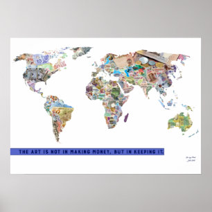 Póster Moneda Por País