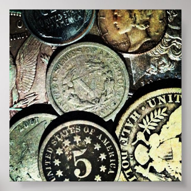 Póster Monedas (Frente)