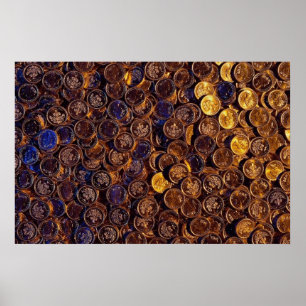 Póster Monedas estereotipadas