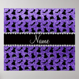 Póster Monedero púrpura conocido de encargo del vestido