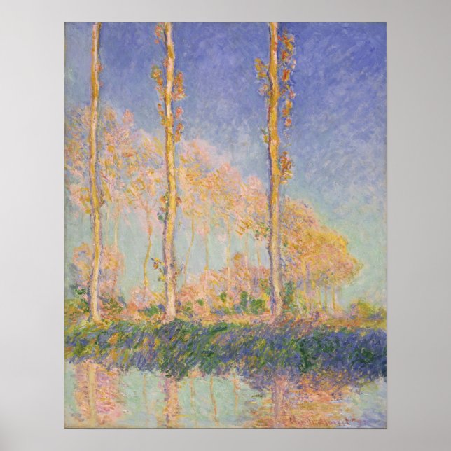 Póster Monet - Álamos (Frente)
