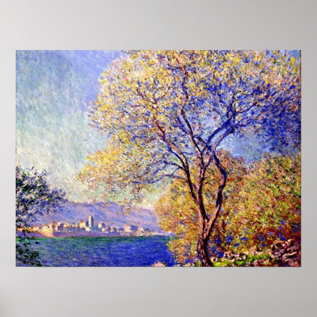 Póster Monet - Antibes visto desde los jardines de Salis, (Frente)