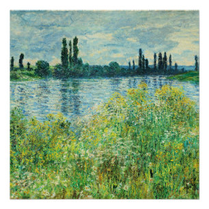 Póster Monet - Bancos del Sena en Vetheuil