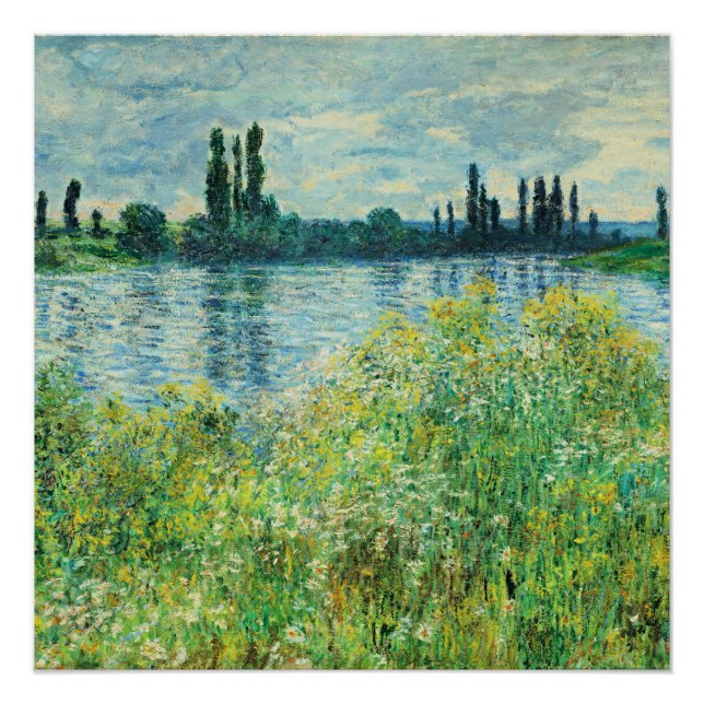 Póster Monet - Bancos del Sena en Vetheuil (Anverso)