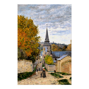 Póster Monet - Calle en Saint-Adresse