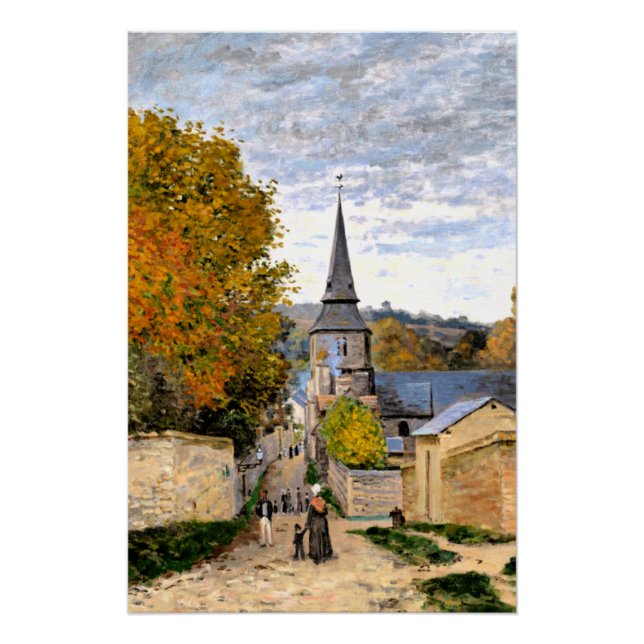 Póster Monet - Calle en Saint-Adresse (Anverso)