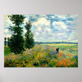 Póster Monet - Campo de amapola, Argenteuil