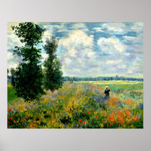 Póster Monet - Campo de amapola, Argenteuil