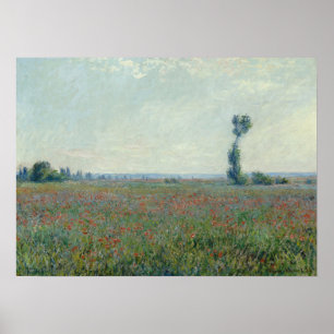 Póster Monet - Campo de amapolas