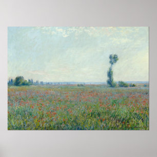 Póster Monet, campo de la amapola
