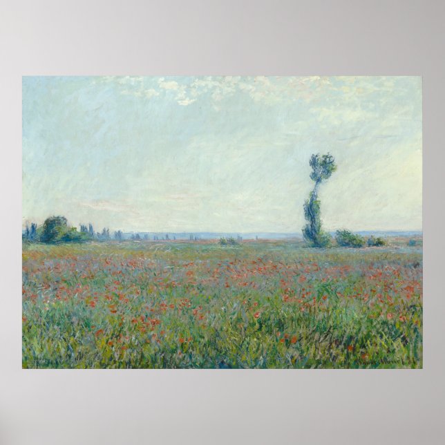 Póster Monet, campo de la amapola (Frente)