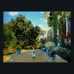 Póster Monet - Casa de artistas en Argentina<br><div class="desc">Pintura de Claude Monet,  Casa de Artistas en Argenteuil.</div>