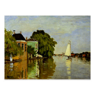 Póster Monet - Casas en el Achterzaan