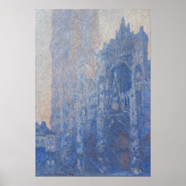 Póster Monet - Catedral de Rouen, Tour D'Albane (Frente)