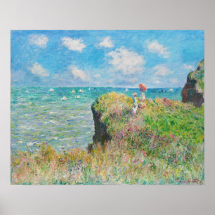 Póster Monet Cliff Walk en Pourville