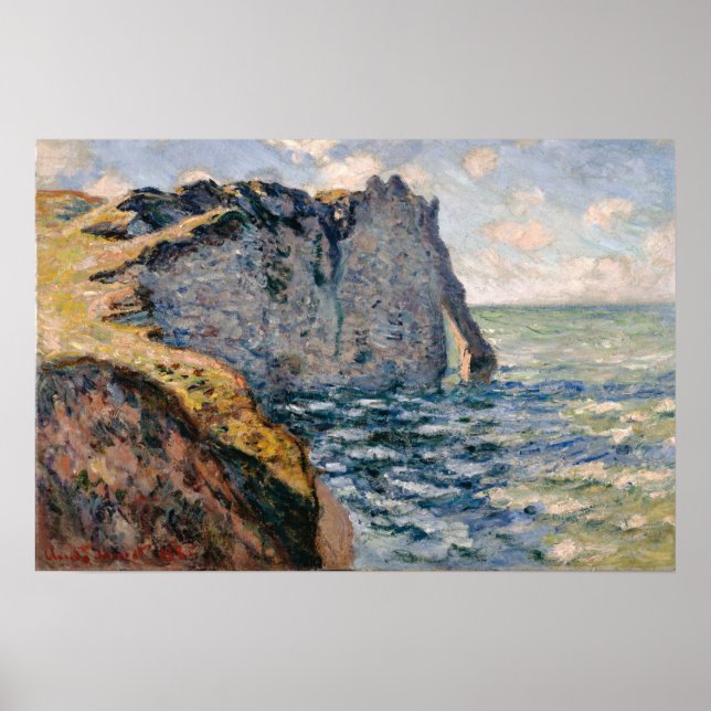 Póster Monet - El Acantilado De Aval Etretat (Frente)