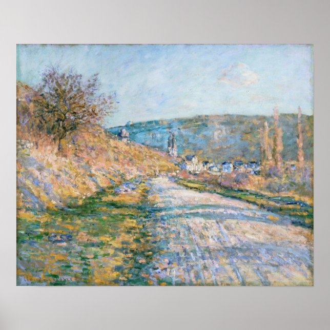 Póster Monet - El Camino A Vetheuil (Frente)