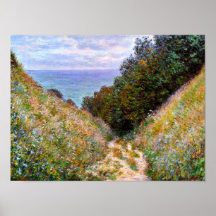Póster Monet - El camino en La Cavee, Pourville